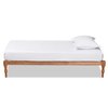 Baxton Studio Iseline Modern and Contemporary Walnut Brown Finished Wood Twin Size Platform Bed Frame 183-11176-Zoro